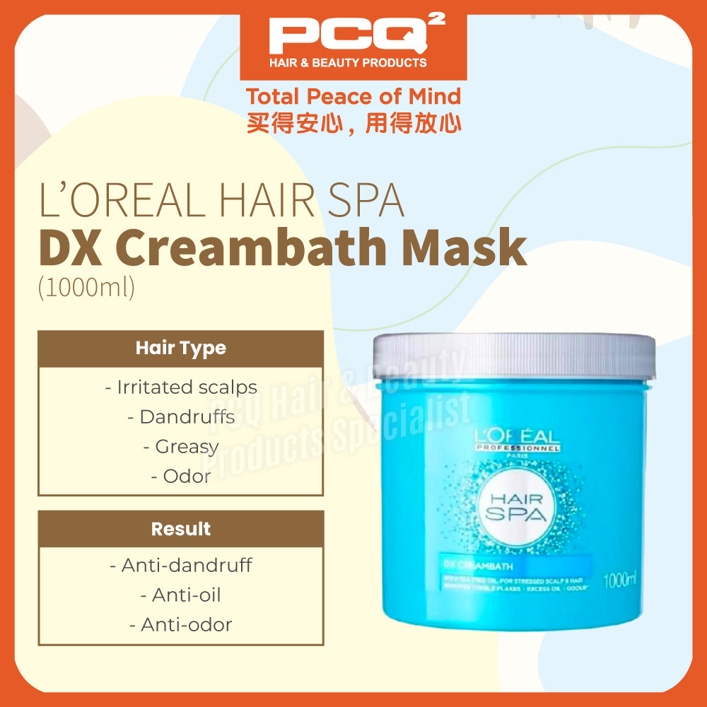LOREAL Hair Spa DX Cream Bath (1000ml) - PCQ Hair & Beauty Products