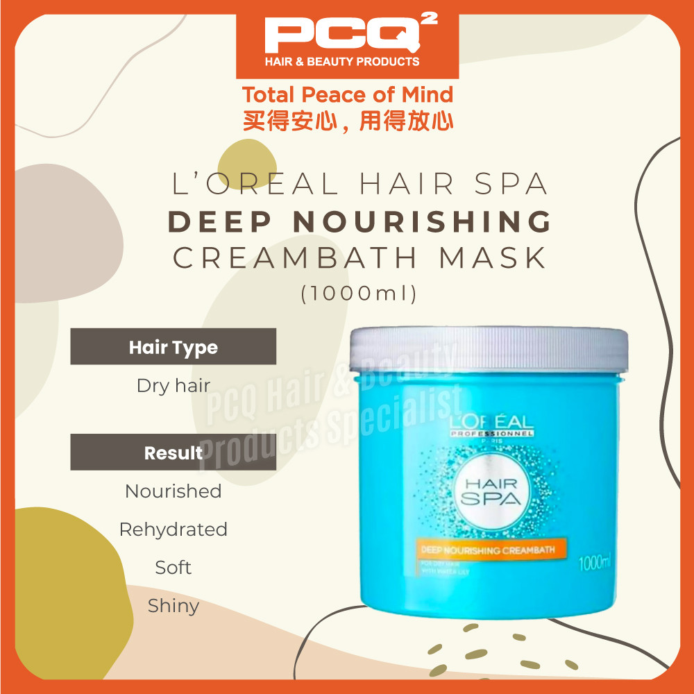 LOREAL Hair Spa Deep Nourishing Cream Bath (1000ml) - PCQ Hair & Beauty  Products